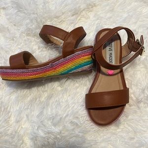 NWOT Steve Madden Girl's Jsantori Espadrille Wedge Sandal, size 11